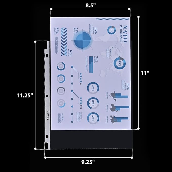 Sheet Protectors 600 Page,Page Protector 8.5" x 11" ，Upgraded Thick Material,for 3 Ring Binder, Top Loading Paper Protector with Reinforced Holes,Holds Multiple Sheets