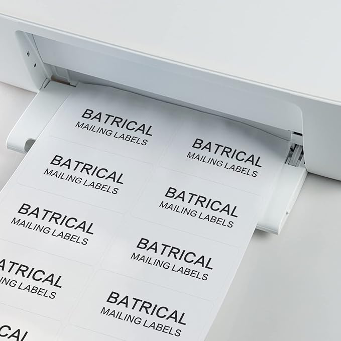 2"×4" shipping labels 1000 labels sticker paper for Laser/Ink Jet Printer mailing labels 8.5"×11" white 10 per sheet