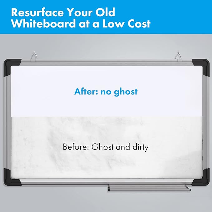 HAMIGAR Whiteboard Sticker for Wall 17.7" x 78.7" Whiteboard Wallpaper Peel and Stick, White Board Stick on Wall, Dry Erase Contact Paper Adhesive Poster Board Whiteboard with 1 Marker