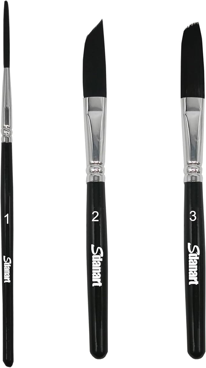Pinstriping Brush 3 pcs High Performance Striping Brushes,Sdanart Long Liner Brush,Script Liner Brush,Sword Brush, Scroll Brushes, Professional Art Paintbrushes Paint Brushes
