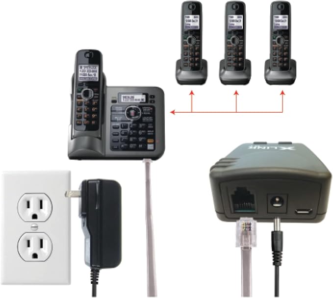 Xtreme Technologies XLink BT - Original Bluetooth Cell to Home Telephone Adapter (Two Cell Phones)