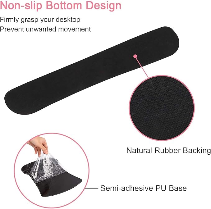 iCasso Keyboard Wrist Rest and Mouse Wrist Rest Pad, Made of Memory Foam, Ergonomic Support, Easy Typing and Relieve Wrist Pain, Perfect for Gaming, Computer, Office, Laptop - Blossom