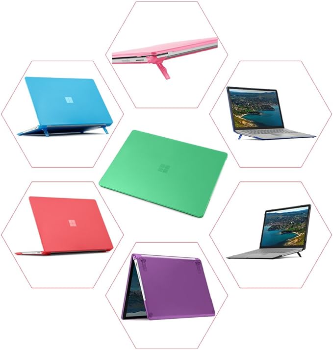 mCover Case Compatible for 13.5" Microsoft Surface Laptop (5/4 / 3/2 / 1) with Alcantara Keyboard ONLY (NOT Compatible with Surface Book and Tablet) - Black