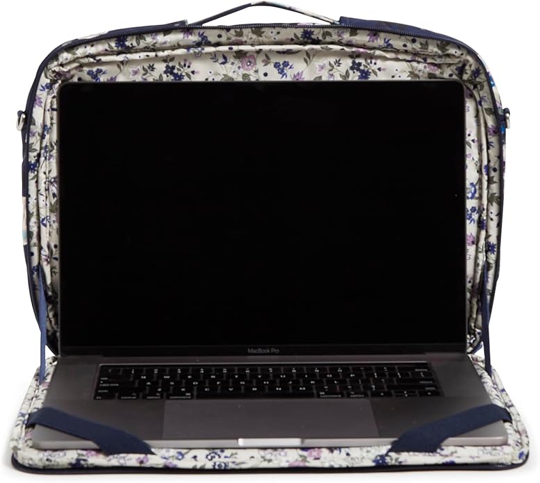 Vera Bradley Women's Performance Twill Laptop Crossbody Workstation