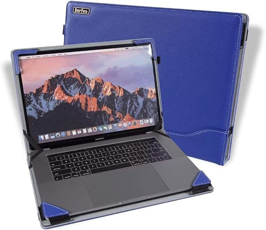 Laptop Case Cover Compatible with Dell Latitude 3550，Latitude 3540，Latitude 3530，Latitude 3520，Latitude 3510 15.6 inch Notebook Sleeve PU Leather Stand Hard Protective