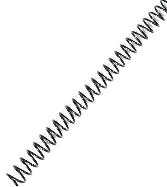 TOTiyea 100 Pack Plastic Spiral Binding Coils,6mm(1/4") Binding Spirals,30 Sheet Capacity,4:1 Pitch,Black