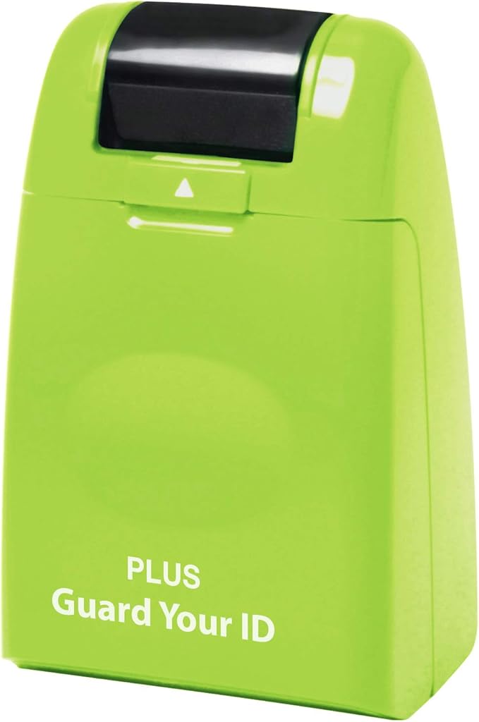 Guard Your ID Identity Protection Security Prevention Stamp Roller (Green)