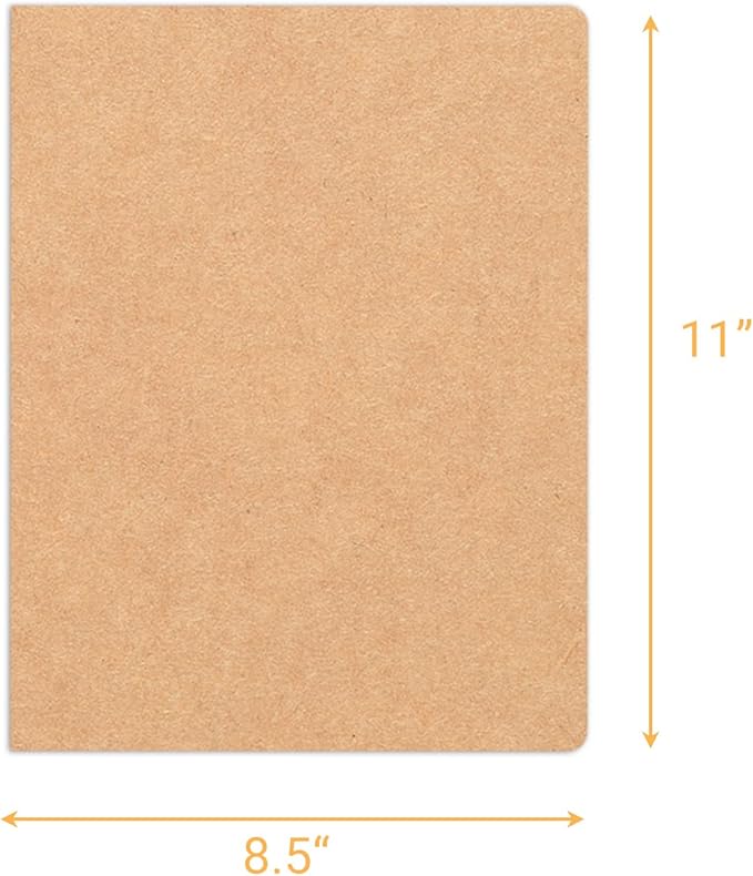 12 Pack 8.5x11 inch Large Lined Notebook Journals Bulk, 32 sheets / 64 Pages, Sketchbook Composition Notebook Journals Subject Notebooks Planner for College Students Office