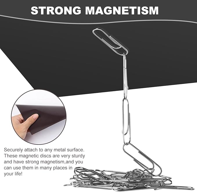Magnetic Sheets with Adhesive Backing, 8" x 10", 5 Pack Flexible Magnet Sheets with Adhesive for Crafts, Photos and Die Storage - Peel and Stick Magnetic Tape Paper, Easy to Cut into Any Size