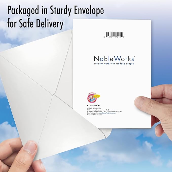 NobleWorks Funny Birthday Greeting Card with 5 x 7 Inch Envelope (1 Card) Welcome To Adulthood C7878BDG