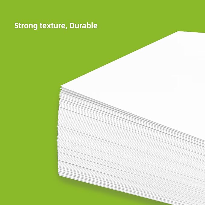 100 Sheets White Cardstock Thick Paper - Blank Heavy Weight 350gsm Cover Card Stock for Invitations,Stationery Printing,Scrapbooking,Crafts,DIY Cards, Paper Crafting (8x10 Inches)