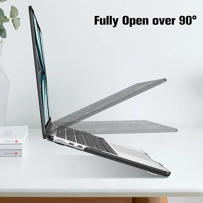 Fintie Case for MacBook Air 13.6 Inch A3113 A2681 (2022 2023 2024 Release) - Snap On Hard Shell Cover for MacBook Air 13.6" M2 M3 Chip with Liquid Retina Display and Touch ID (Formula)