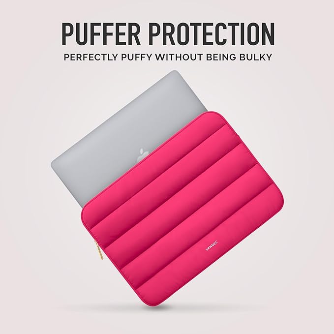 Vandel - The Original Puffy Laptop Sleeve 13-14 Inch Laptop Sleeve for Women. College Student Gifts for Christmas, Laptop Cover, MacBook Pro 14 Inch Sleeve, MacBook Air Sleeve 13 Inch, iPad Pro 12.9