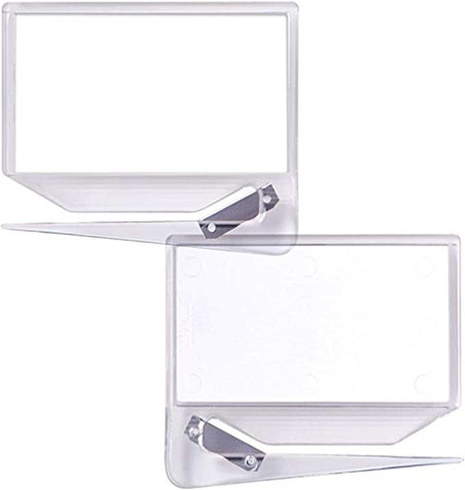 Zippy Clear Business Card Letter Opener (3 Pack) Made in The USA. Perfect for 2 Sided or 2 Business Cards, Photos, Fits 3.5 X 2 inch Insert, Envelope Letter Slitter, Box Cutter, Stainless Steel Blade