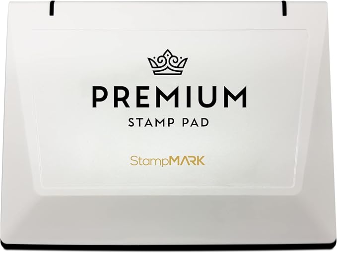 Premium Stamp Pad Extra Large Size 6" x 8" - for Traditional Rubber Stamps - Felt Pad Brown Color