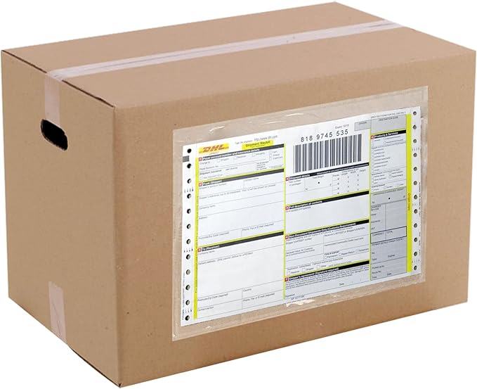 Packing List Envelopes, Clear 6” x 9” Self Adhesive Shipping Labels Envelope Pouches (100 PCS)