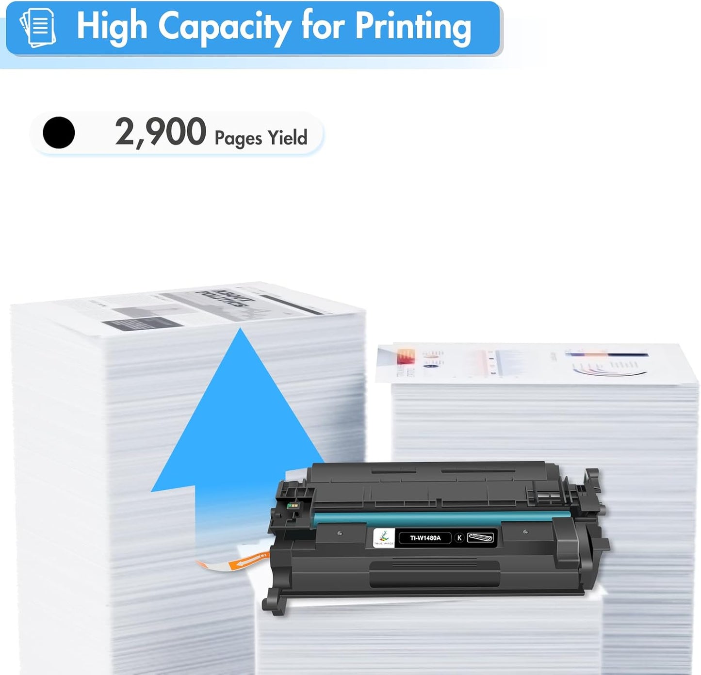 148A 148X Toner Cartridge Black Compatible Replacement for HP 148A 148X W1480X W1480A for HP Laserjet Pro 4001dw 4001dn 4001n MFP 4101fdw 4101fdn Printer Ink (with Chip) (2 Pack)