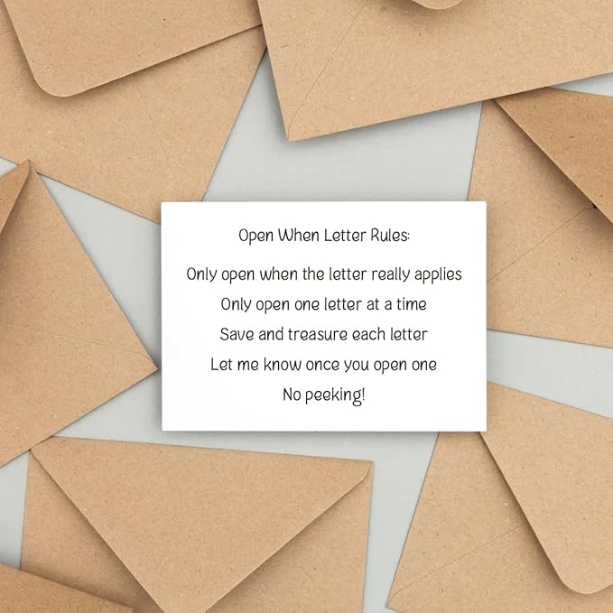 Open When Envelopes for College University Life, New Academic Year Begins Gift, Go to School Gift for Son Daughter Sibling, Going Away Envelopes Gifts