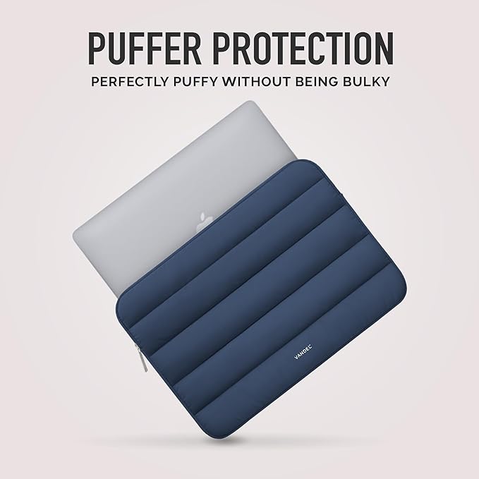 Vandel - Puffy Laptop Sleeve 15-16 Inch Sleeve for Women and Men. College Student Gifts for Christmas, MacBook Pro 16 Inch Case, 15.6 Inch HP Carrying Case Asus/Dell/HP Laptop Case 15.6 Cover