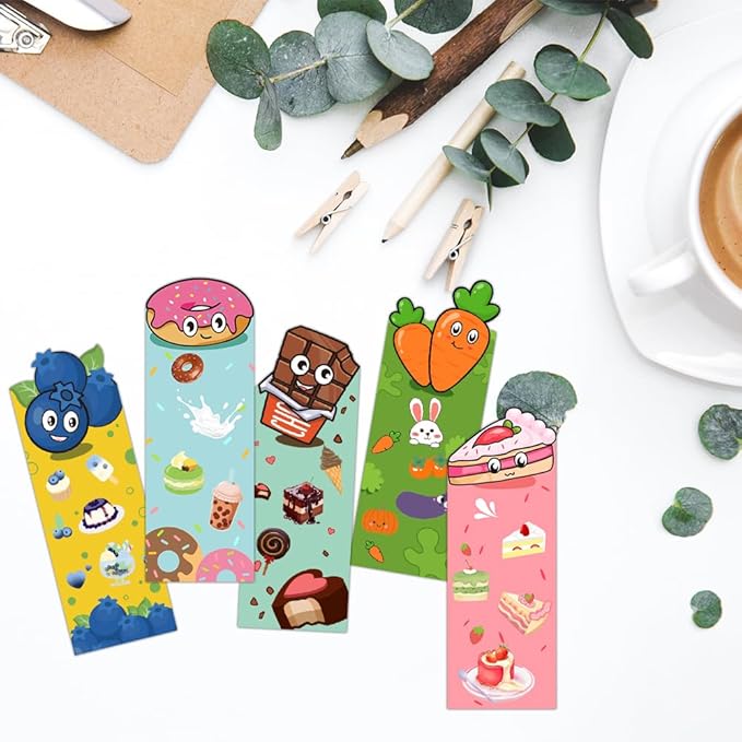 Bookmarks, 72 Pcs Bookmarks for Kids, Book Marks for Reading Kids, Cute Bookmarks, Book Markers, Kids Bookmarks, Bookmarks for Book Lovers, Bulk Bookmarks, Bookmarks for Girls, Classroom Rewards