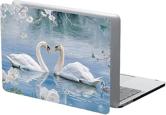 Compatible with 16 Inch MacBook Pro A2141, Elegant Swan Hard Plastic Shell Cover Case