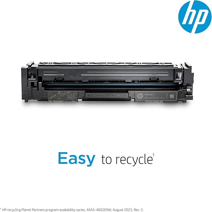 HP 206A Yellow Toner Cartridge | Works with HP Color LaserJet Pro M255, HP Color LaserJet Pro MFP M282, M283 Series | W2112A