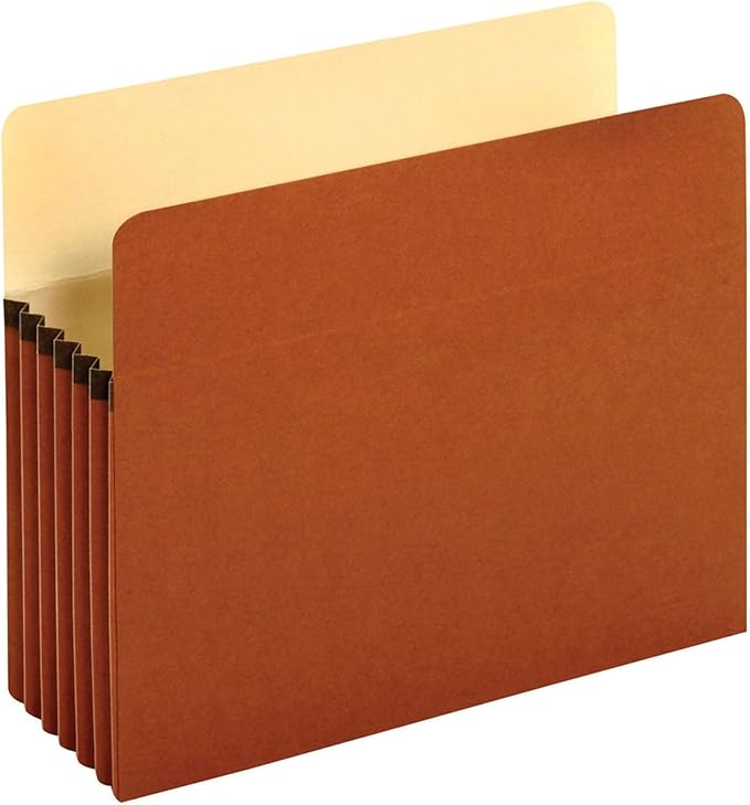 Pendaflex Color Reinforced File Jacket, 2-Inch Expanding Jacket, Letter Size, Assorted Colors, 8 Pack (12003EE) & Expanding File Pockets, Letter Size, 5.25" Expansion