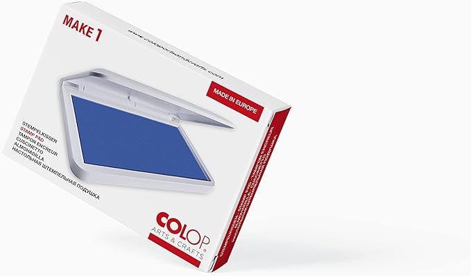 COLOP Make Series, Ink Stamp Pads, with Non-Toxic Premium Ink, Water-Based Acid-Free (Silent Sea, Make 1-1-15/16" x 3-1/2")