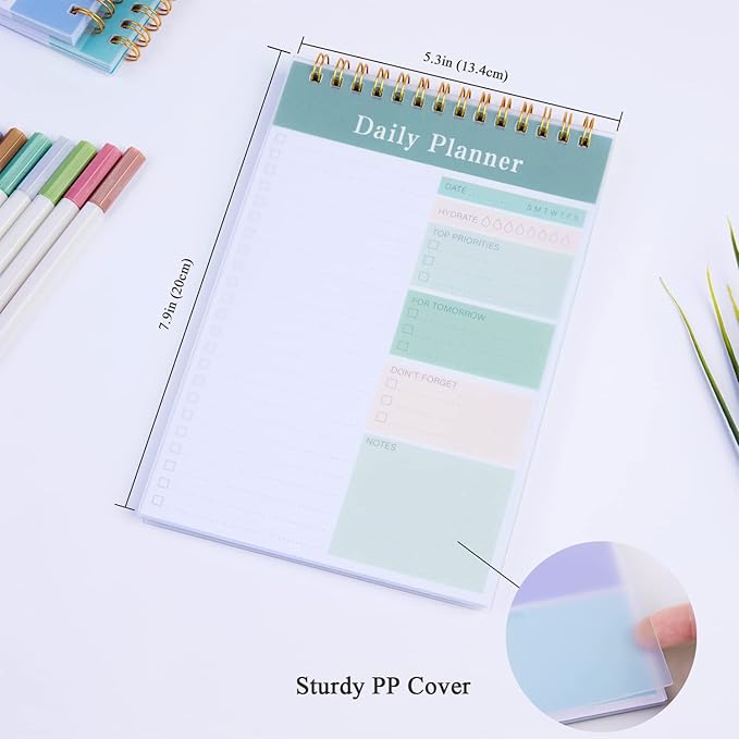 To Do List Notepad, 52 Sheets Undated Daily Planner 2024, 5.2"x7.8" To Do List Notebook, To Do List Planner for School/Office Supplies