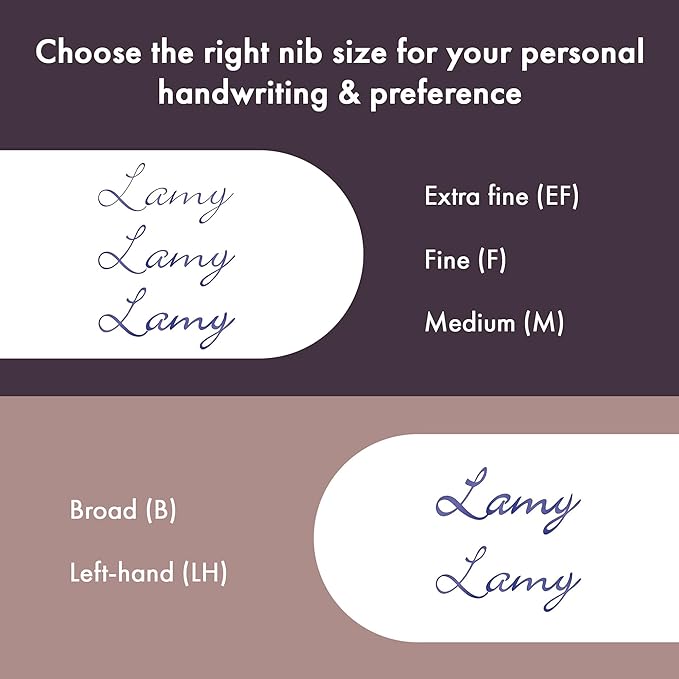 LAMY safari white - Fountain Pen with ergonomic grip & polished steel nib in size EF - ideal for any Writing & Calligraphy - including LAMY T 10 blue cartridge - Right-Handed