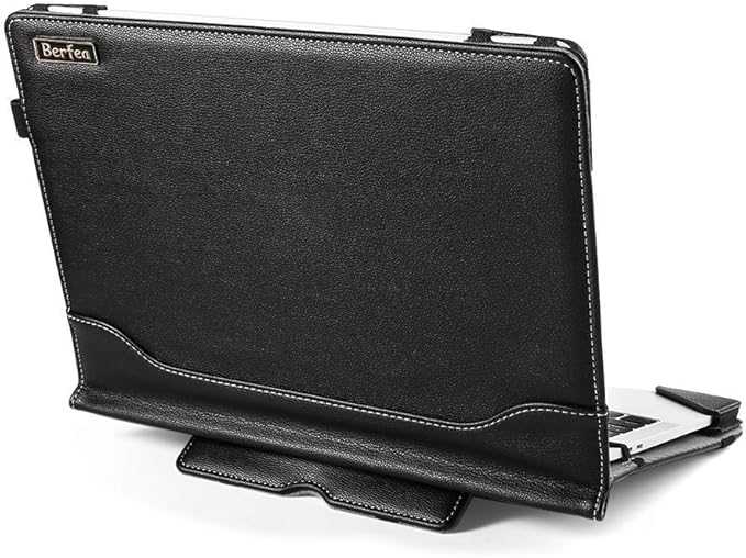 Laptop Case Cover Compatible with Dell Inspiron 15 5590 5598 15.6 inch Notebook Sleeve PU Leather Stand Hard Protective Skin