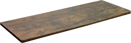 VIVO Rustic Vintage Brown 60 x 24 inch Universal Solid One-Piece Table Top for Standard and Sit to Stand Height Adjustable Home and Office Desk Frames, DESK-TOP60N