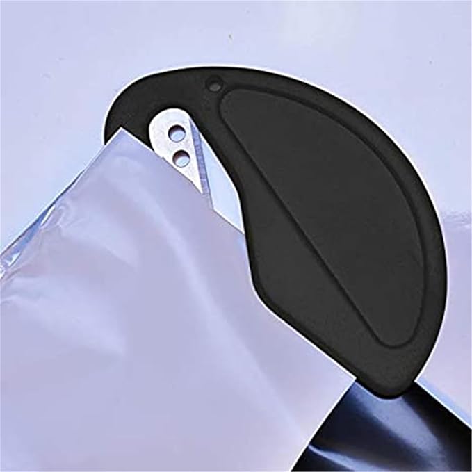 Black Letter Opener Envelope Slitter, Women Letter Opener Slitter for Men Letter Openers for Envelope Package Paper Trim Safe Mail Opener Letter Openers Office Supplies