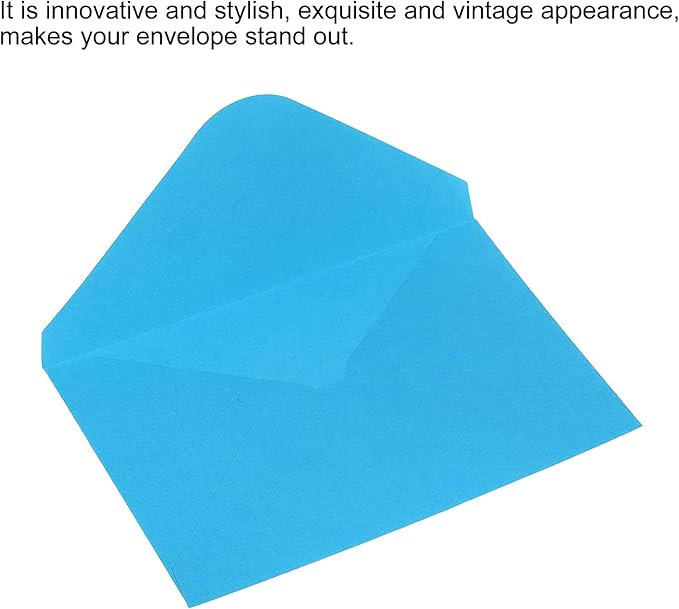 PATIKIL Mini Envelopes, 50 Pack Gift Cards Business Cards Envelope for Invitation Graduation, Blue