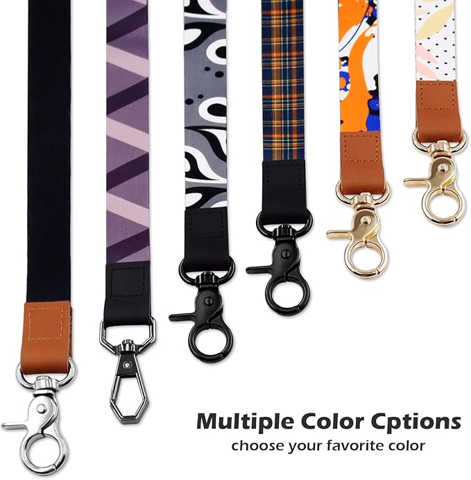 Lanyard, Long Neck Lanyard Key Lanyard, Id Badge Lanyard for Women and Men, Cute Cool Lanyard Strap for Car Keys, Card Holder, Whistle, Keychain, Wallet(Pure Pink)