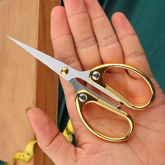 5-inch All Stainless Steel Office Scissors,Ultra Sharp Blade Shears,Sturdy Sharp Scissors for Office Home School Sewing Fabric Craft Supplies Multipurpose Scissors