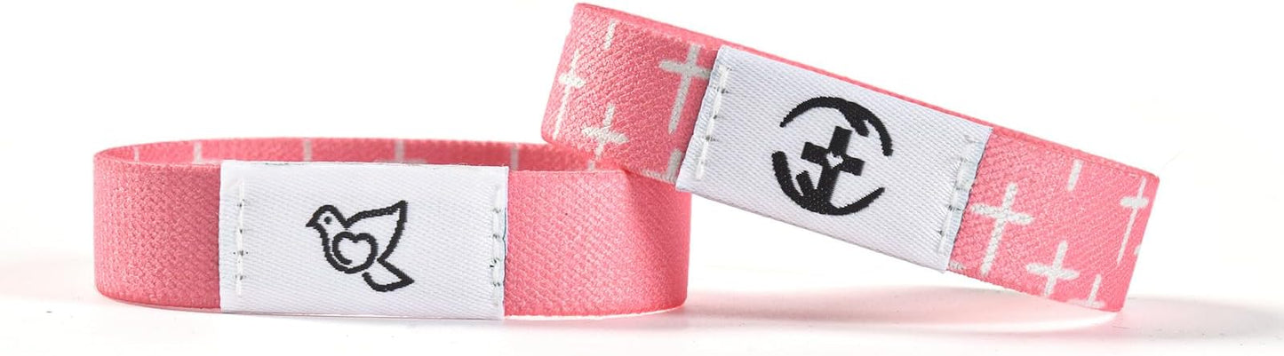 2 Pcs Bible Verse Bracelets，Daily Bible Verse Bracelet，Prayer Hope Bible Bracelets, Christian Gifts for Women , Graduation Gift，Inspirational Religious Gifts, Comes With A 35-inch Ribbon Bow