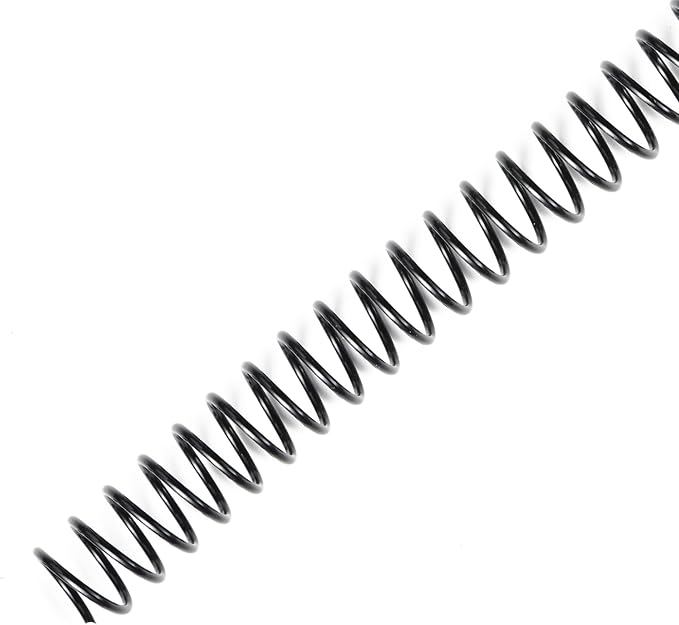 TOTiyea 100 Pack Plastic Binding Coils,115 Sheet Capacity,14mm (9/16") Binding Spirals,4:1 Pitch Letter Size (8.5x11 Inches) Black Color Plastic Binding Spirals