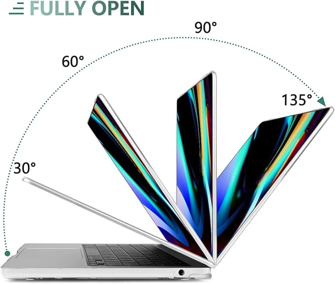 Compatible with MacBook Air 15.3-inch Hard Protective Shell Cace and Keyboard Cover (A2941, M2 Chip, 2023 Release) - Palm Tree Against Blue Sky