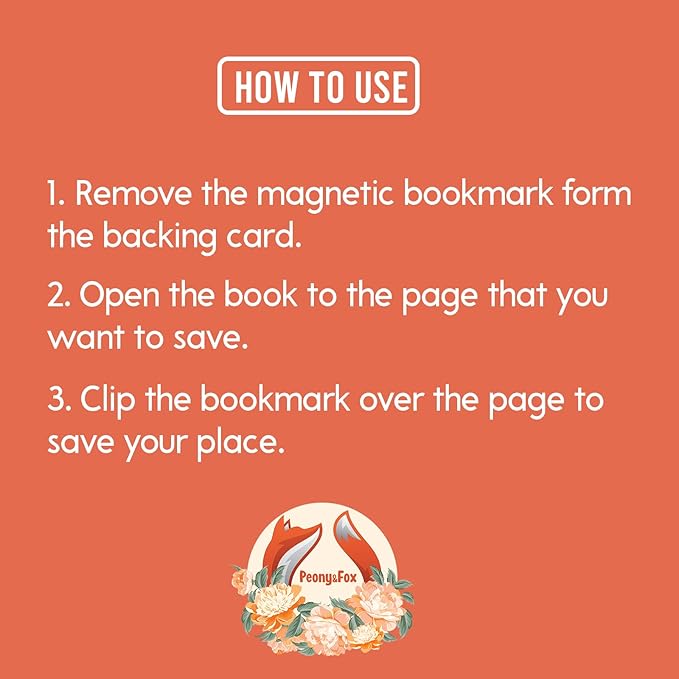 (2Pcs) Books Magnetic Bookmark Book Page Markers Gift for Reading Lover Nerd Book Addict Bookish Reader Student Teacher Office Stationery - Size 2.8"x2.4" When Folded