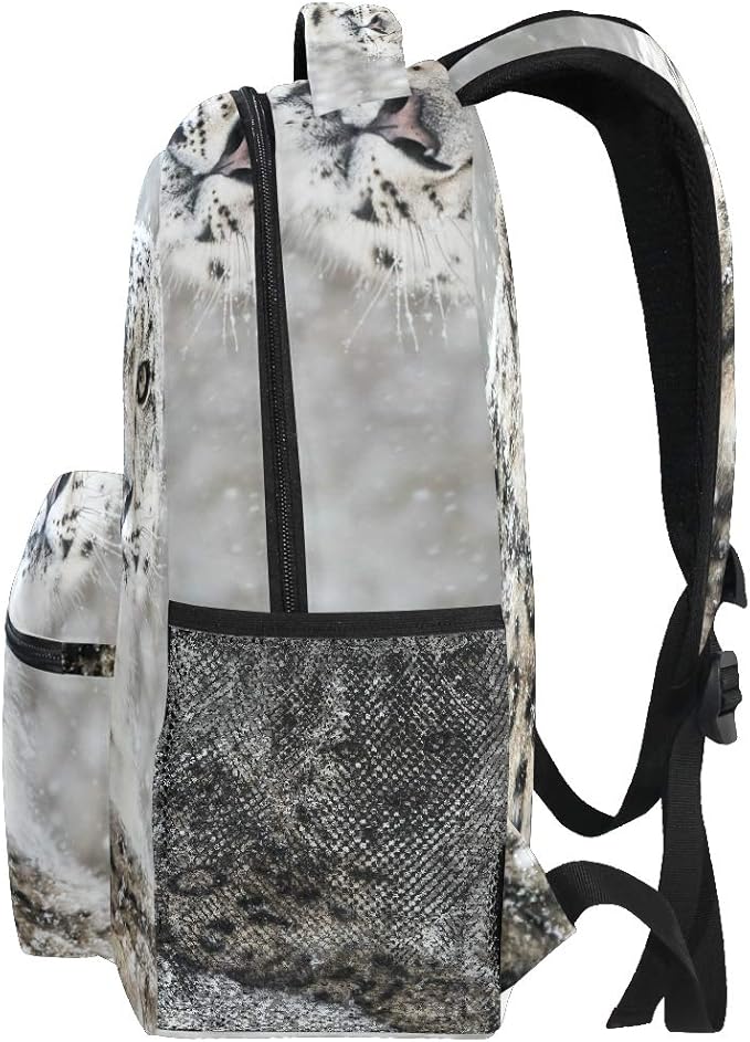 senya Snow Leopard Backpack School Bag Travel Daypack Rucksack for Students