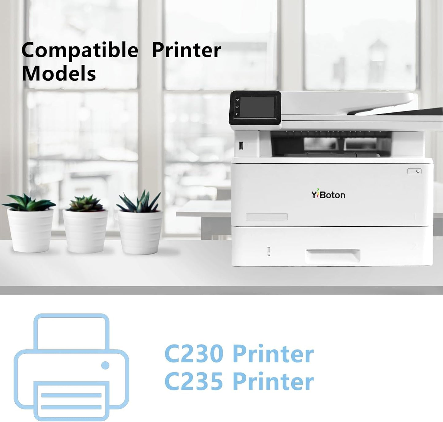 High Yield C230 C235 Black Toner Cartridge with New Chip 006R04391 Toner Compatible for Xerox C230 C235 Multifunction Printers