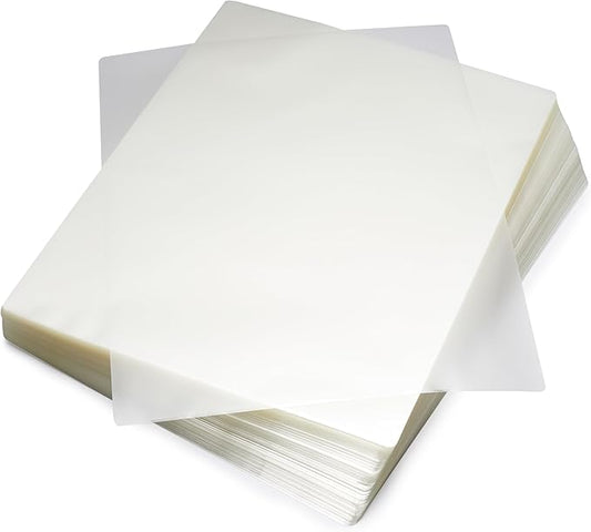 Amazon Basics Clear Thermal Laminating Plastic Paper Laminator Sheets, 9 x 11.5-Inch, 200-Pack, 3mil