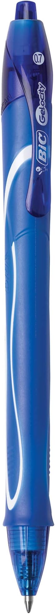 BIC Gel-ocity Retractable Quick Dry Gel Pen, Medium Point (0.7mm), Assorted Colors, Comfortable Full Grip, 48-Count