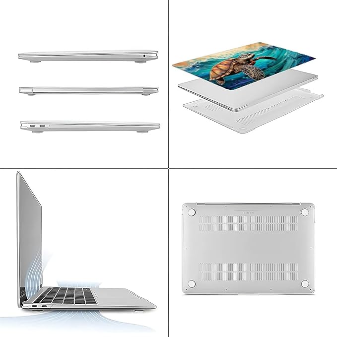 Compatible with MacBook Air 13.3 inch Case 2018-2020 Release A1932 A2179 A2337, Animal Sea Turtle Hard Plastic Shell Cover Case