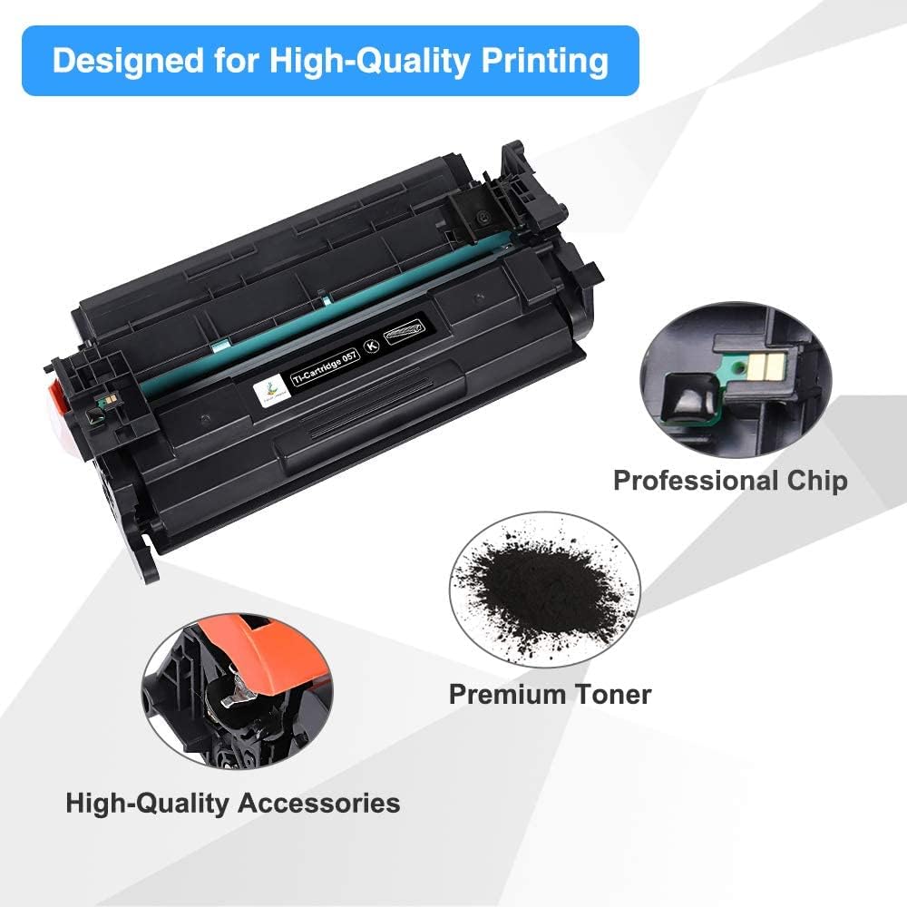 057 057H Black Toner Cartridge: Compatible Toner Cartridge Replacement for Canon 057 057H CRG-057 for ImageCLASS MF445dw MF448dw LBP226dw LBP227dw MF449dw MF445 Laser Printer Ink (Black, 1-Pack)