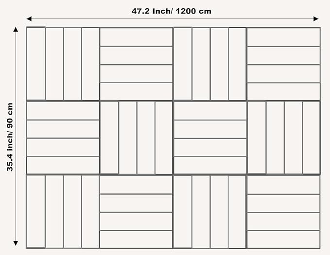 Large Cork Board Alternative - 12-Pack Felt Wall Tiles with Safe Removable Adhesive Tabs, Cork Wall Tiles Bulletin Board Home Office Essentials - Prussian Blue