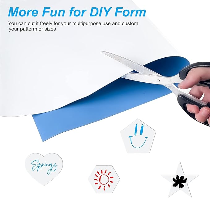 Dry Erase Adhesive Whiteboard Paper, 47" x 60" Stick on Magnetic Contact White Board Sticker on Wall for School, Office, Kitchen Fridge, Kids Drawing