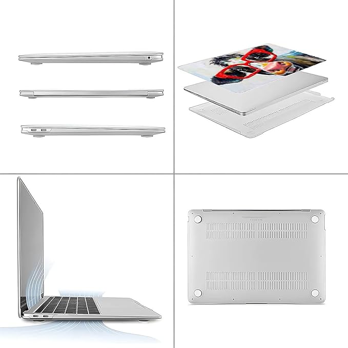 Compatible with 15.4 Inch MacBook Pro A1707/A1990, Red Cow Hard Plastic Shell Cover Case