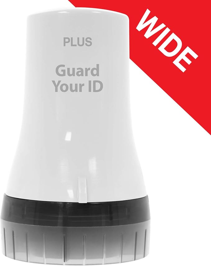 Guard Your ID ADVANCED WIDE Roller Identity Theft Prevention Security Stamp WHITE (38491)